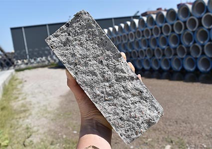  IBA Aggregate brick made from ash from incinerator