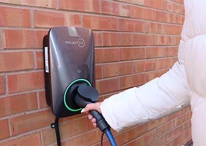 Electric car charging point
