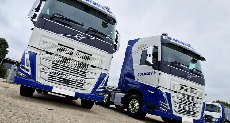 Two Rockley Transport lorry cabs