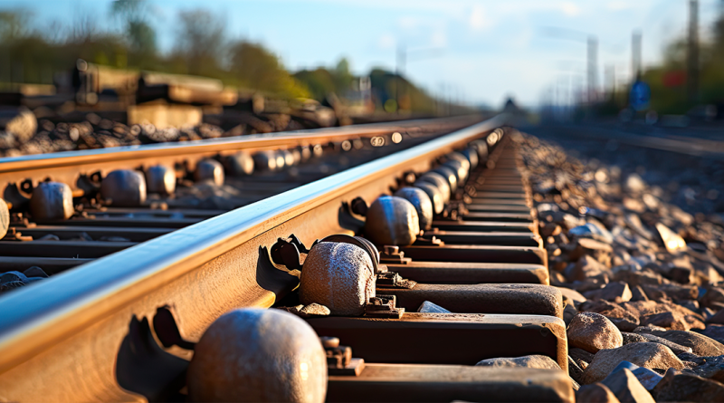 Image of some railway tracks in the UK to support The High Speed 2 project article