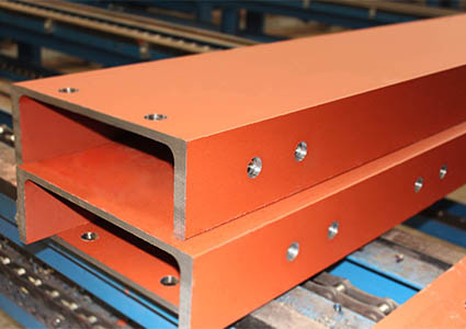 Drilled steel beams