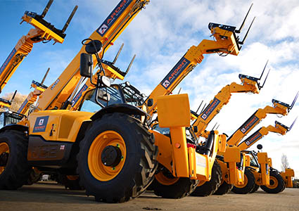 New JCB telehandlers in Ardents yard