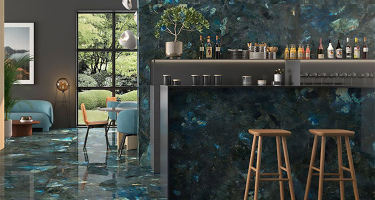 Indoor tiles - LABRADORITE - GEOTILES - bathroom / living room / kitchen