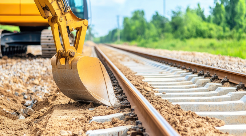 Railway under construction to support HS2 project article