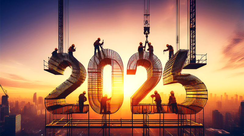 2025 numbers built out of construction equipment to support New Year Honours 2025 article