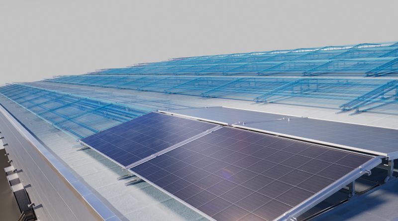 Solar panels lined up along flat roofs to support fire risks article