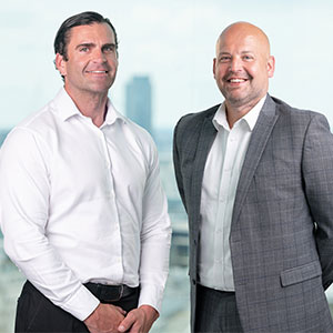 Mike Morrison (left) and Lee Metcalfe