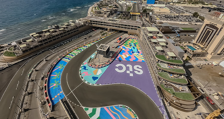 Breathing life into spaces, Arena Group is redefining temporary event infrastructure and permanent projects across the globe he Jeddah Corniche Circuit, a street circuit in Jeddah, Saudi Arabia. It is known for being one of the fastest street circuits in Formula 1 racing.