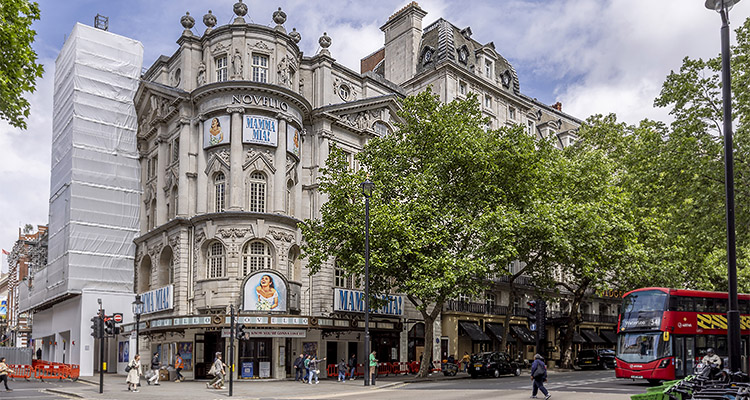 he Novello Theatre in London's West End