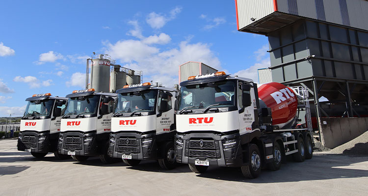 With its acquisition of Colinwell Masonry Products, RTU launches a new era in construction a fleet of concrete mixer trucks from a company called RT