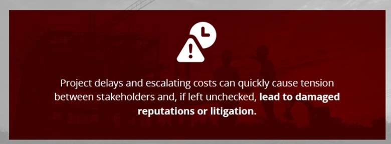 Project delays infographic
