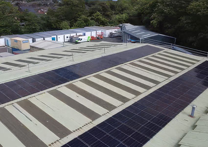 Solar Panels at Mirfield Factory