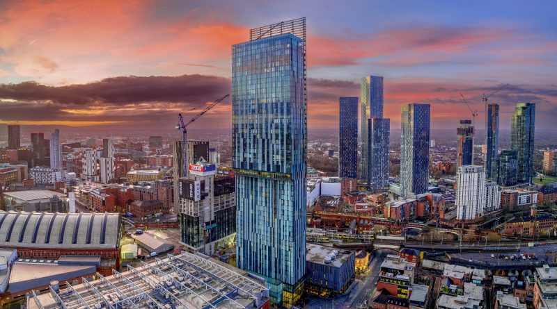 Manchester skyline representing affordable housing growth and urban regeneration across the city.