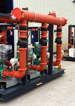  a prefabricated pump skid system