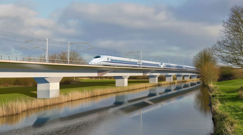 Engineers working on HS2 rail infrastructure as the project moves towards long term operational planning and maintenance.