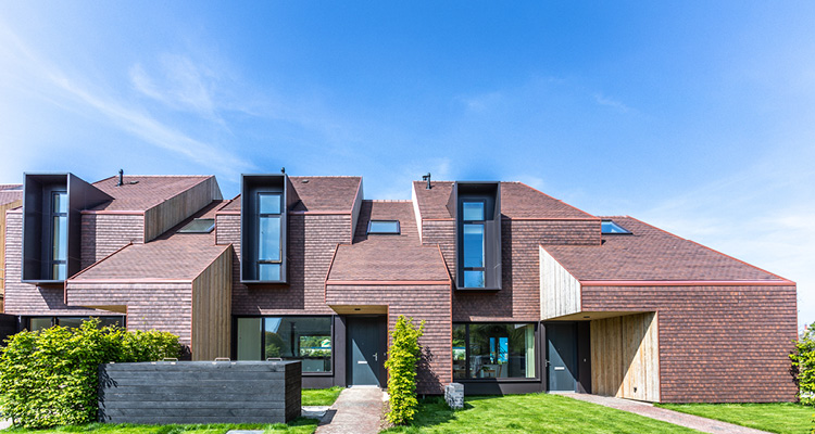 the award-winning Golden Mede Housing Development located in the historic village of Waddesdon, Buckinghamshire, UK