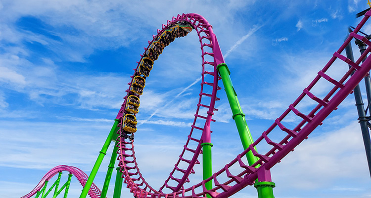 the Millennium roller coaster located at Fantasy Island in Ingoldmells, United Kingdom