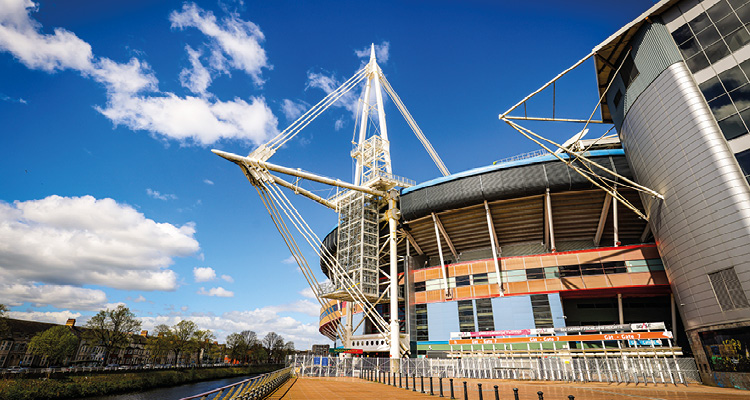the Principality Stadium in Cardiff, Wales