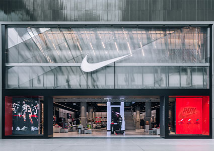 the Nike flagship store located at the CF Toronto Eaton Centre