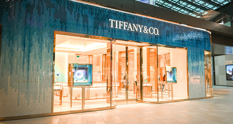 the Tiffany & Co. store at Singapore Changi Airport,