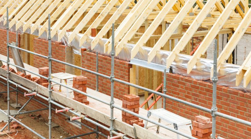 UK building site illustrating the continued slowdown in housebuilding and infrastructure activity during June 2026.