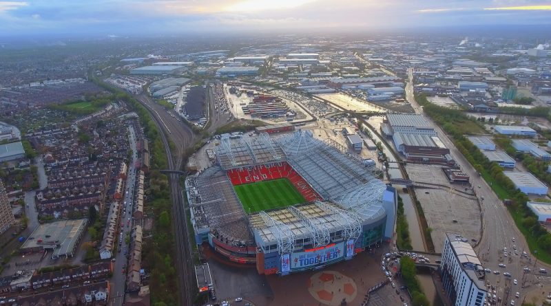 Trafford district, highlighting plans for the new club stadium and regeneration of surrounding infrastructure.