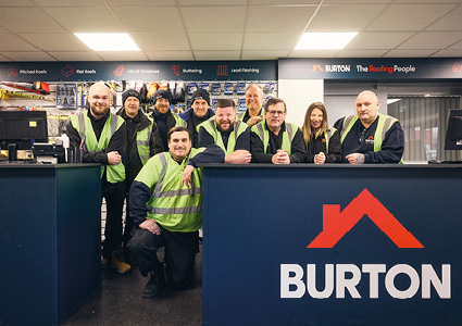 the team at a Burton Roofing Merchants branch