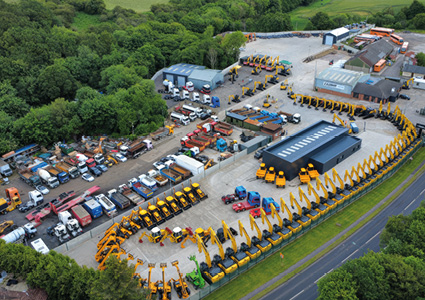 the commercial heavy machinery and vehicle storage depot of C. J. Leonard & Sons LTD