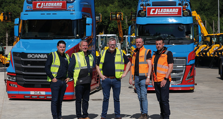 the team from CJ Leonard & Sons Ltd