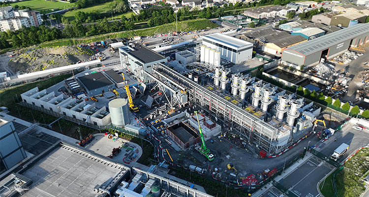 an aerial view of an industrial energy infrastructure development