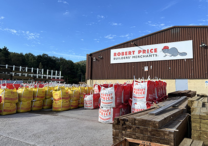 a branch yard belonging to Robert Price Builders' Merchants