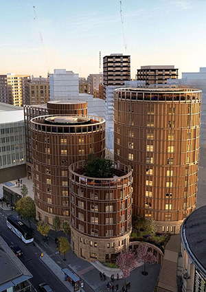 the proposed development at 100 Chalk Farm Road in Camden Town