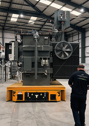 a Winder Power high-voltage transformer