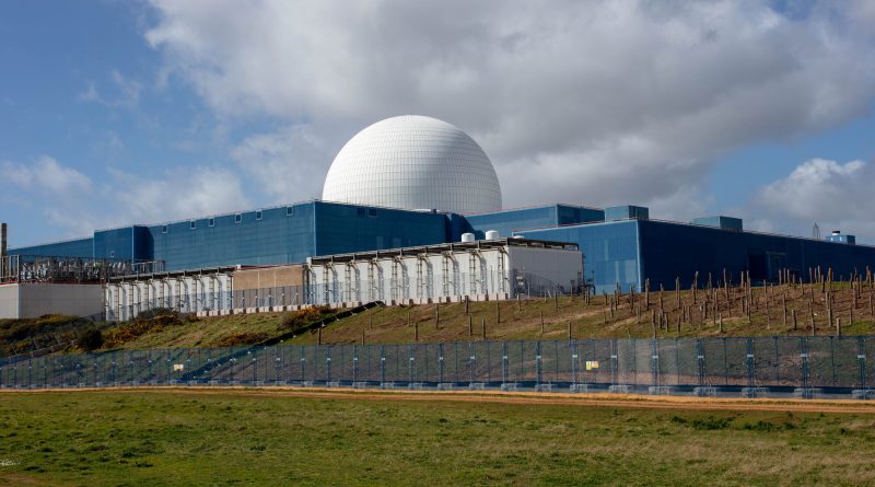 Construction work linked to the Sizewell C nuclear power project in Suffolk