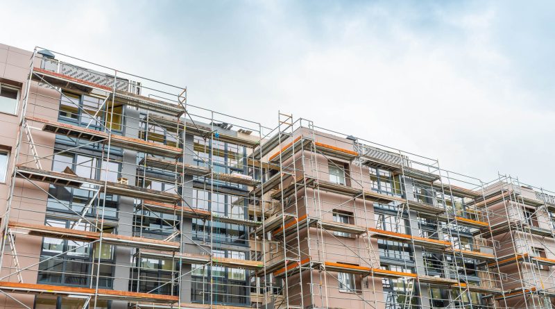 Residential apartment buildings in England affected by unsafe cladding and building safety remediation requirements.